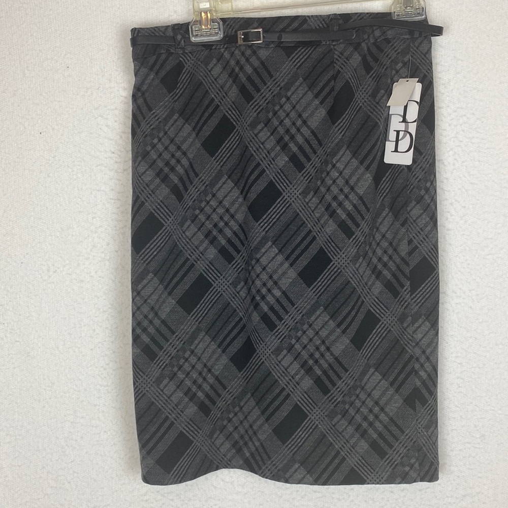 Dalia Collection gray and black pencil skirt size 6